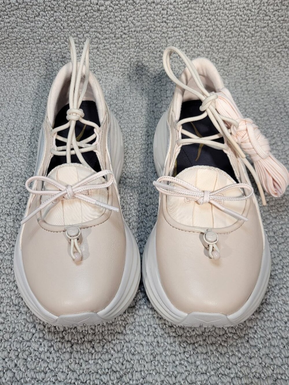 Hoka One One Bondi Mary Jane Beech Wood/Stucco Sneakers Women's Multiple Sizes